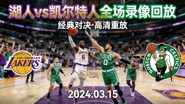 湖人对阵凯尔特人全场录像回放封面图